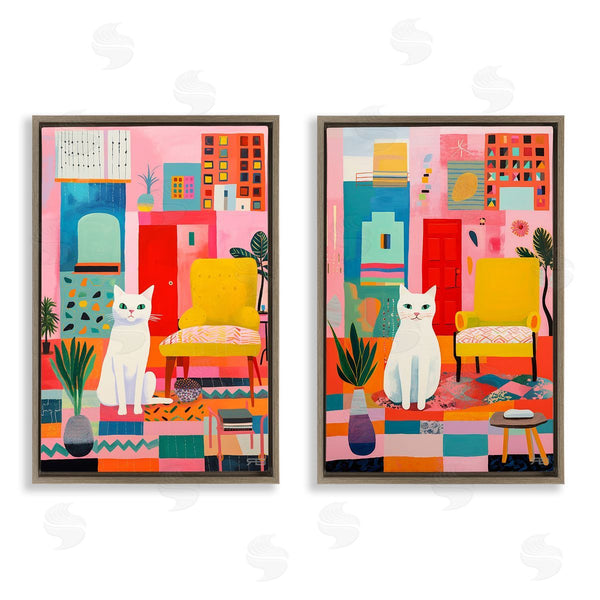 Stupell Industries RB | Bright Room Sitting Cat Wall Art