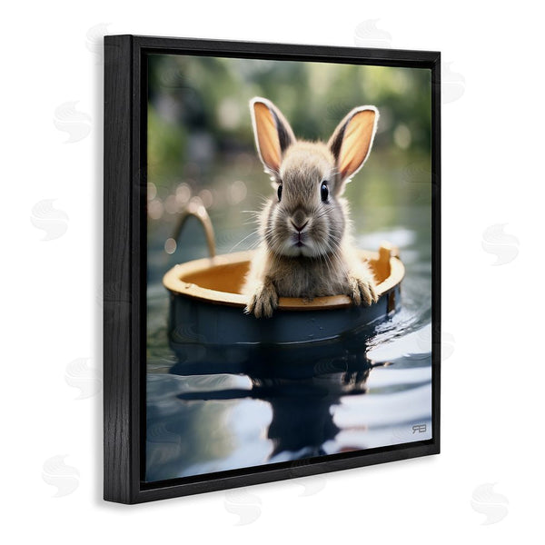 Stupell Industries RB | Bunny In Garden Pond Wall Art