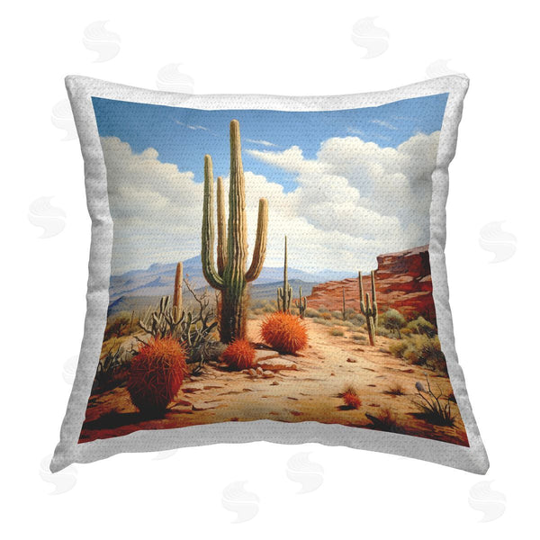 Stupell Industries RB | Cactus Plants Landscape Printed Throw Pillow