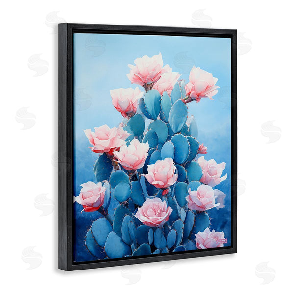 Stupell Industries RB | Cactus & Rose Blossoms Wall Art