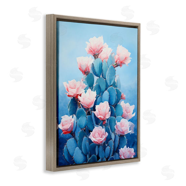 Stupell Industries RB | Cactus & Rose Blossoms Wall Art