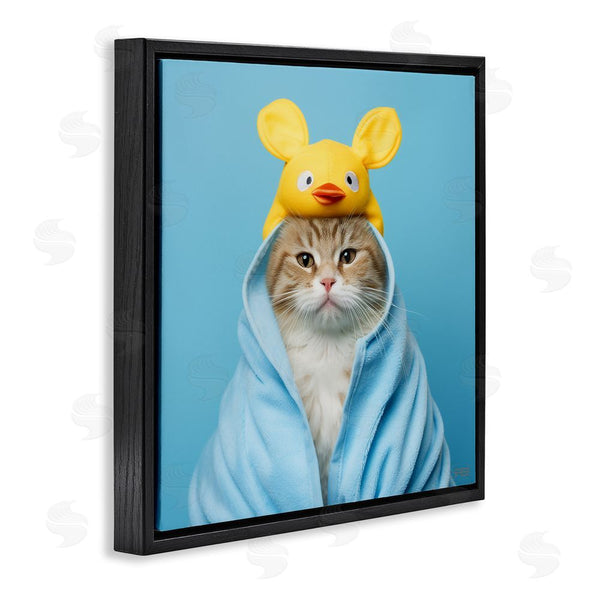 Stupell Industries RB | Cat In Cozy Bathrobe Wall Art