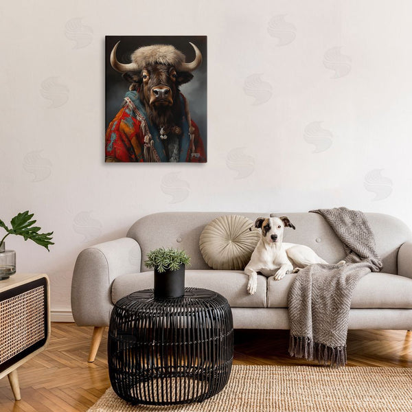 Stupell Industries RB | Cattle With Traditional Clothing Wall Art
