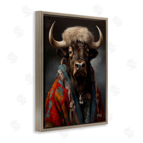 Stupell Industries RB | Cattle With Traditional Clothing Wall Art