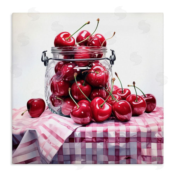 stupell industries RB | Cherries in Country Jar Wall Art