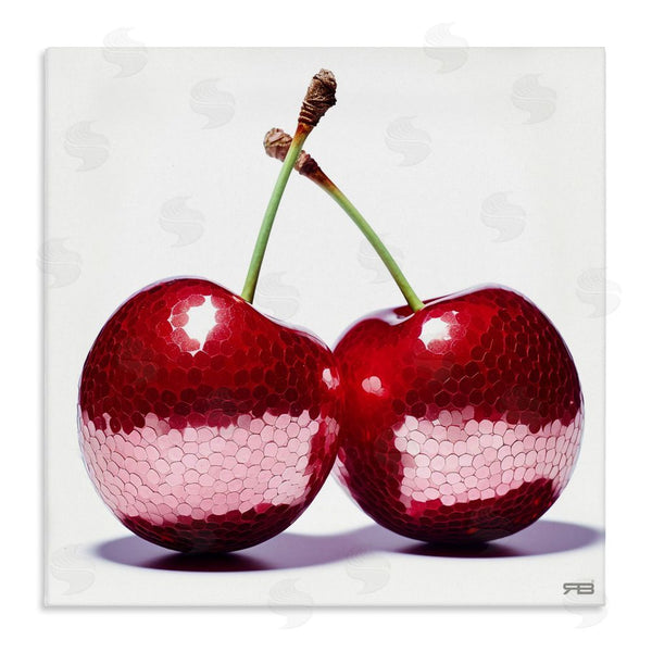 stupell industries RB | Cherries with Reflection Wall Art