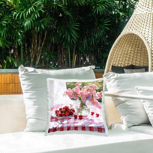 Stupell Industries RB | Cherry Blossoms & Cherries Printed Throw Pillow