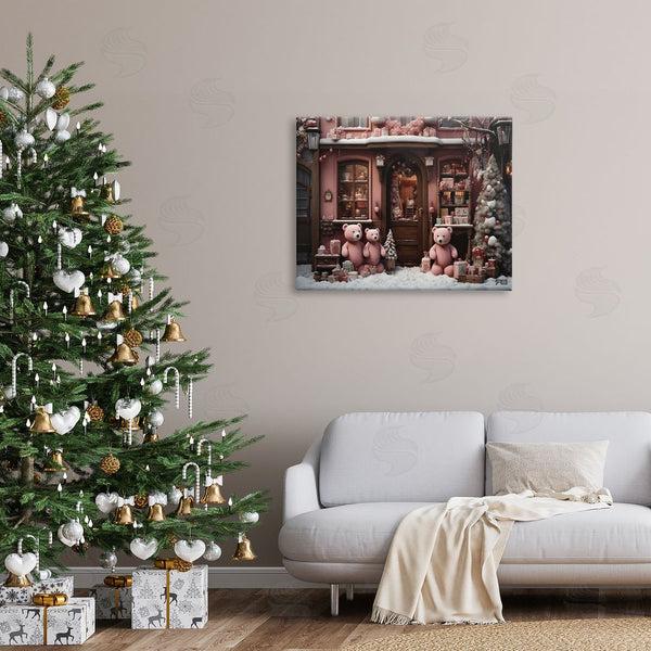 Stupell Industries RB | Christmas Shop With Bears Wall Art