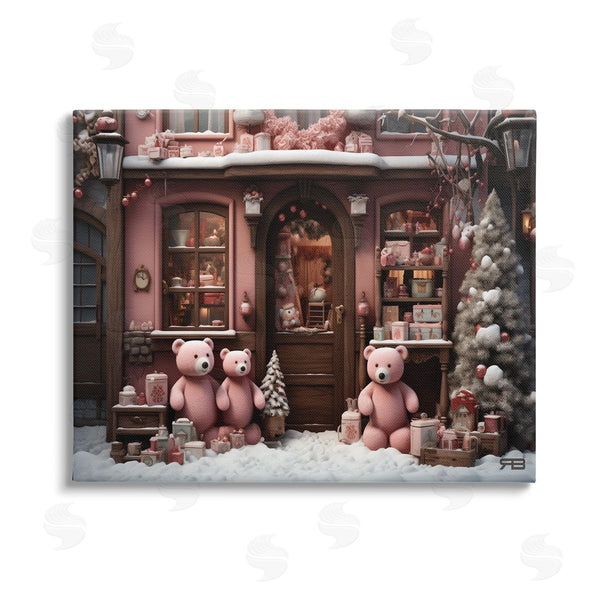 stupell industries RB | Christmas Shop with Bears Wall Art