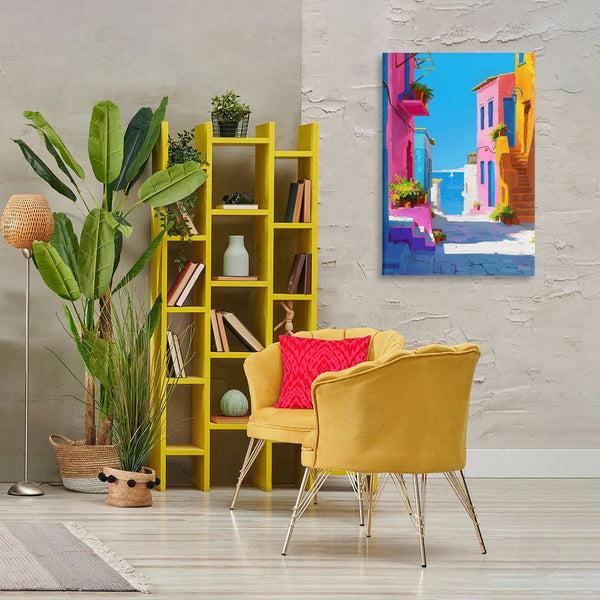 Stupell Industries RB | Coastal Town Buildings Wall Art