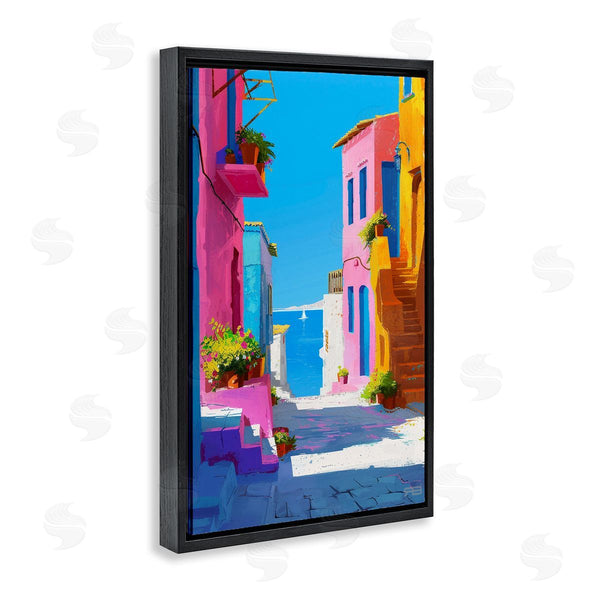 Stupell Industries RB | Coastal Town Buildings Wall Art
