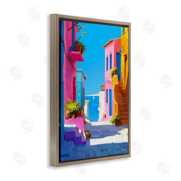 Stupell Industries RB | Coastal Town Buildings Wall Art