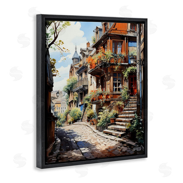 Stupell Industries RB | Cobblestone Walkway In Town Wall Art