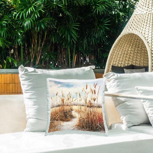 Stupell Industries RB | Country Stream With Reeds Printed Throw Pillow