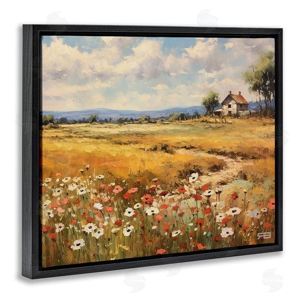 Stupell Industries RB | Countryside Poppy Meadow Wall Art