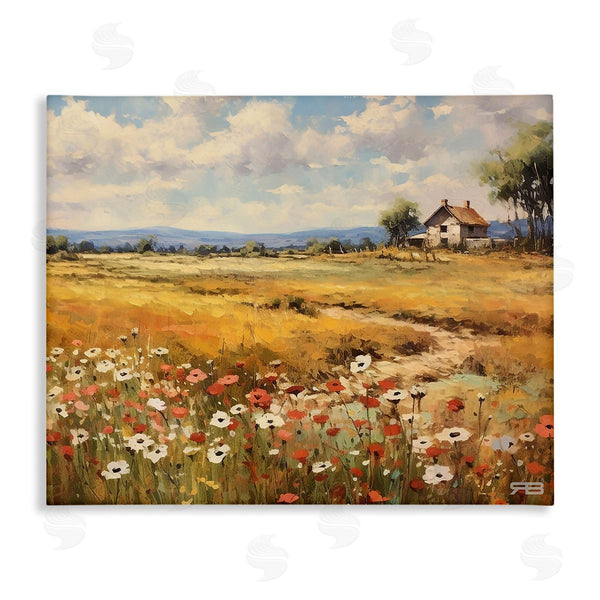 stupell industries RB | Countryside Poppy Meadow Wall Art