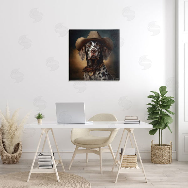 Stupell Industries RB | Cowboy Dalmatian Portrait Wall Art