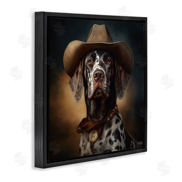 Stupell Industries RB | Cowboy Dalmatian Portrait Wall Art
