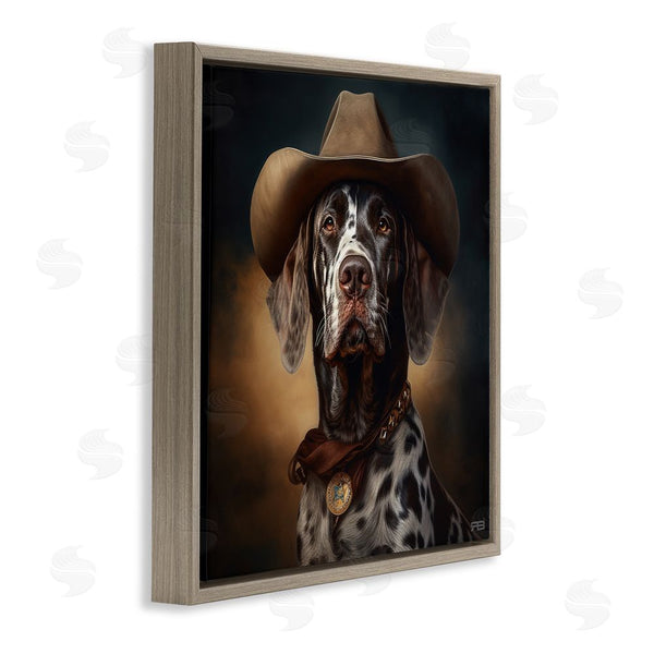 Stupell Industries RB | Cowboy Dalmatian Portrait Wall Art