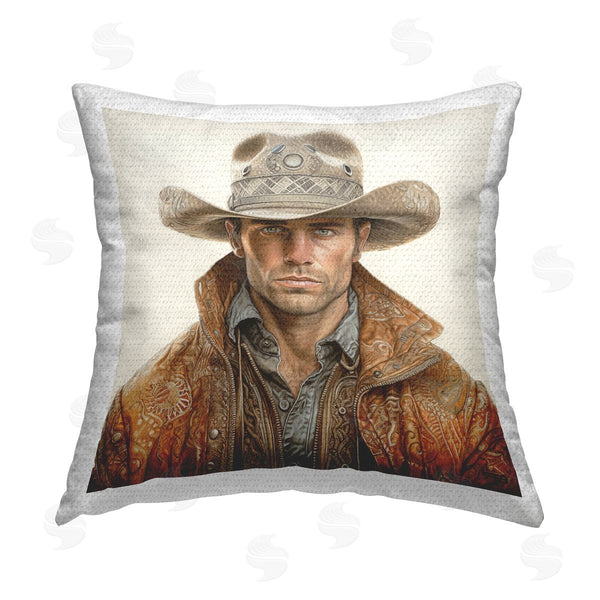 Stupell Industries RB | Cowboy With Patterned Hat Printed Throw Pillow