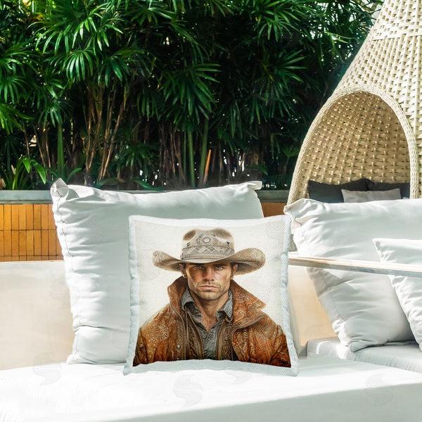 Stupell Industries RB | Cowboy With Patterned Hat Printed Throw Pillow