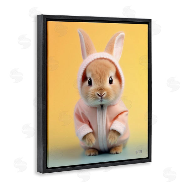 Stupell Industries RB | Cozy Bunny On Yellow Wall Art