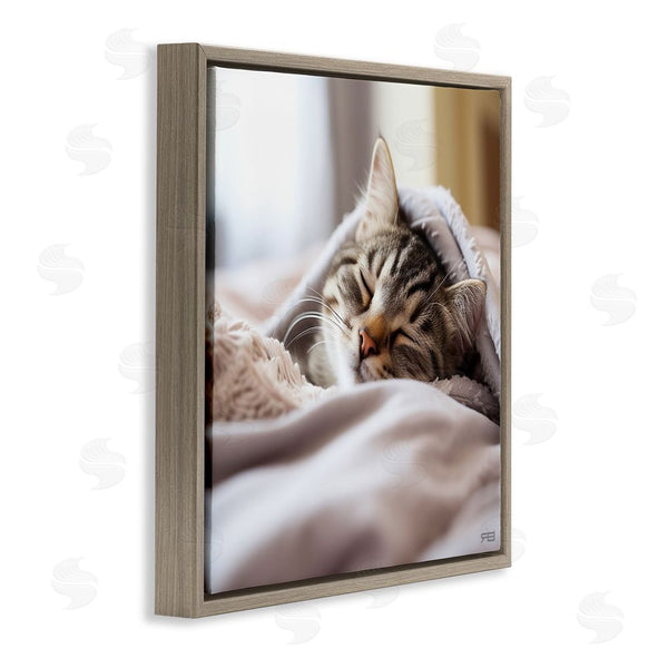 Stupell Industries RB | Cozy Sleeping Kitten Wall Art