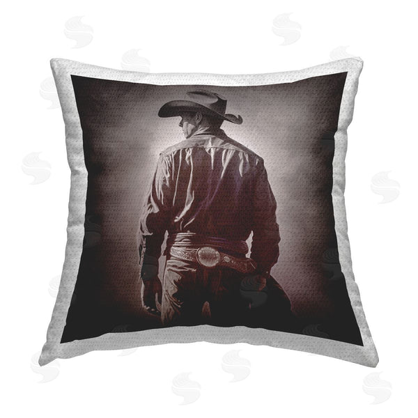 Stupell Industries RB | Dark Cowboy Silhouette Printed Throw Pillow