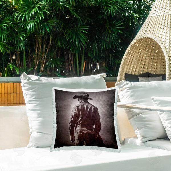Stupell Industries RB | Dark Cowboy Silhouette Printed Throw Pillow