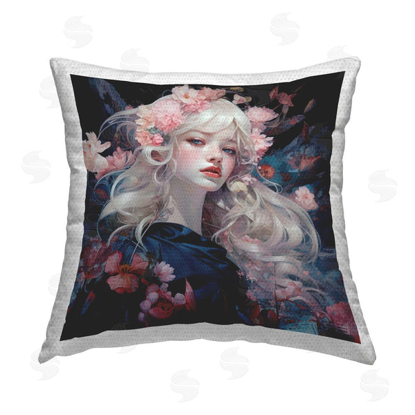 Stupell Industries RB | Delicate Florals Portrait Printed Throw Pillow