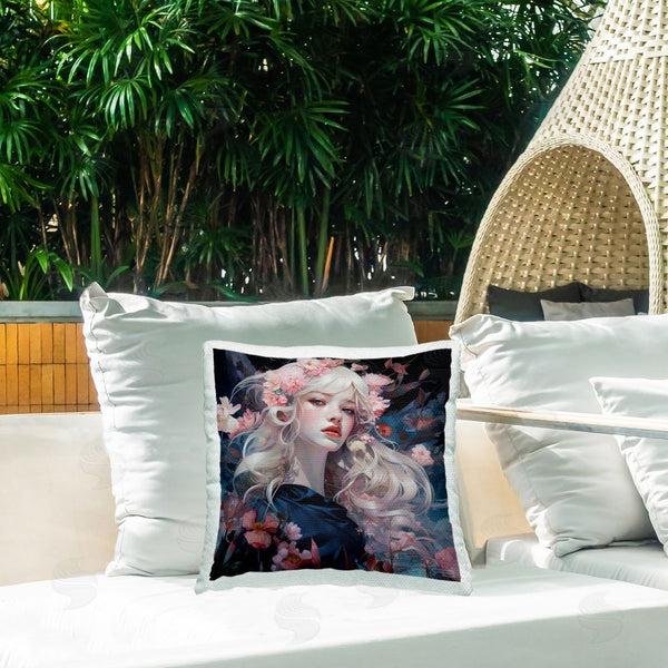 Stupell Industries RB | Delicate Florals Portrait Printed Throw Pillow