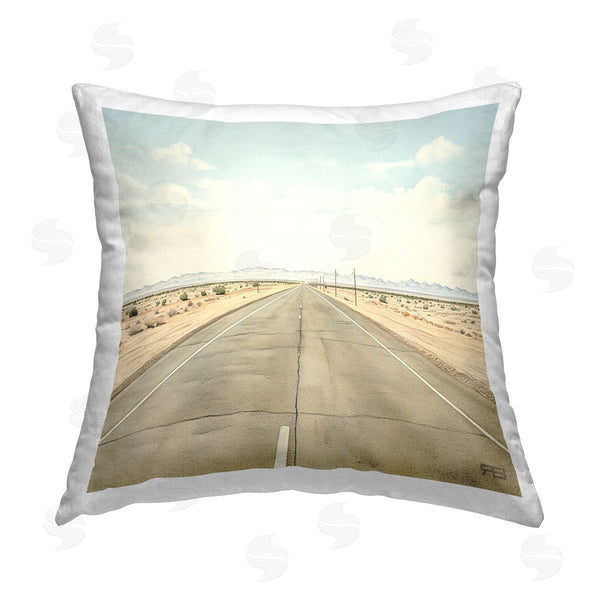 stupell industries RB | Desert Freeway Scenery Printed Throw Pillow