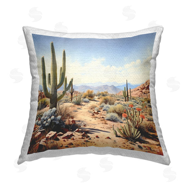 Stupell Industries RB | Desert Mesa Path Printed Throw Pillow
