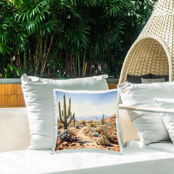 Stupell Industries RB | Desert Mesa Path Printed Throw Pillow