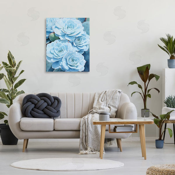 Stupell Industries RB | Detailed Blue Succulents Wall Art