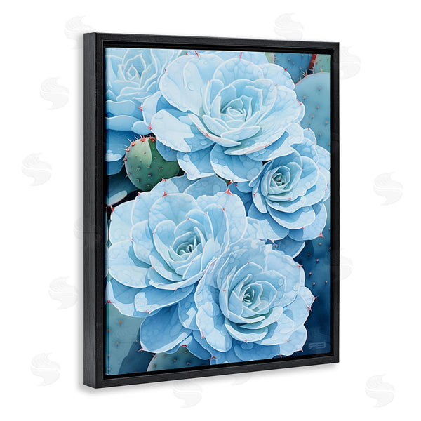 Stupell Industries RB | Detailed Blue Succulents Wall Art