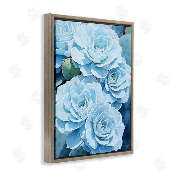 Stupell Industries RB | Detailed Blue Succulents Wall Art