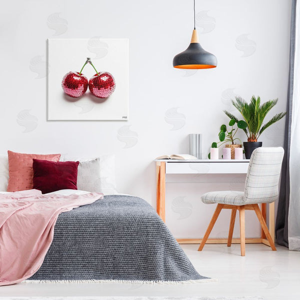 Stupell Industries RB | Disco Cherries On White Wall Art