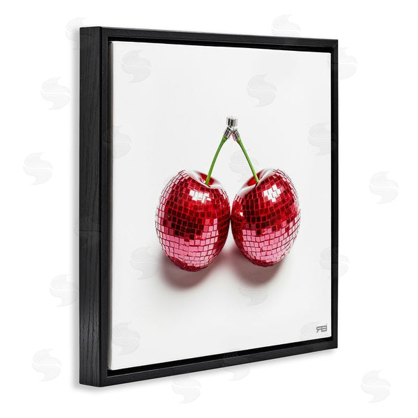 Stupell Industries RB | Disco Cherries On White Wall Art