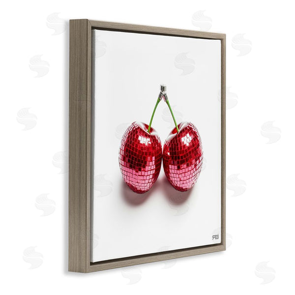 Stupell Industries RB | Disco Cherries On White Wall Art