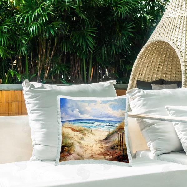 Stupell Industries RB | Distant Beach Waves Printed Throw Pillow