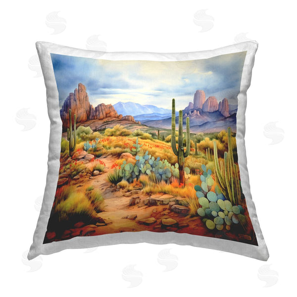 stupell industries RB | Distant Canyon Landscape Printed Throw Pillow