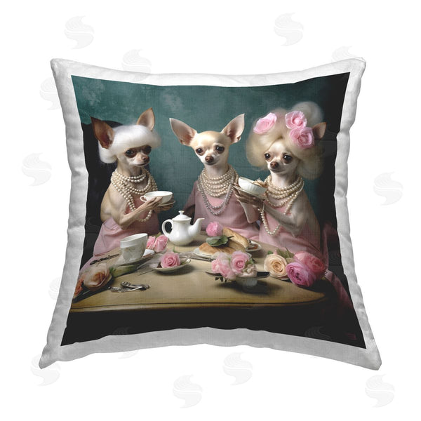 stupell industries RB | Dogs Tea Party Printed Throw Pillow