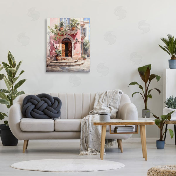 Stupell Industries RB | European Building Doorway Wall Art