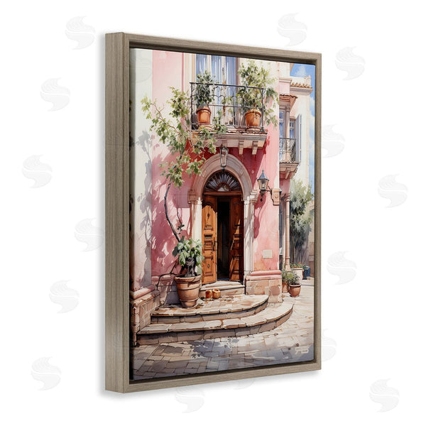 Stupell Industries RB | European Building Doorway Wall Art