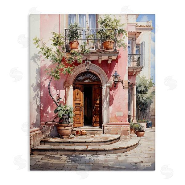 stupell industries RB | European Building Doorway Wall Art