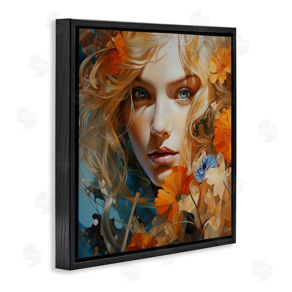 Stupell Industries RB | Expressive Flower Portrait Wall Art