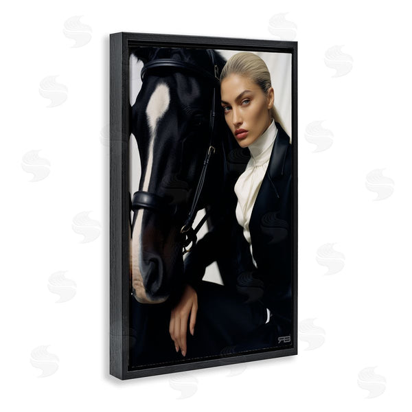 Stupell Industries RB | Fashionable Equestrian Girl Wall Art