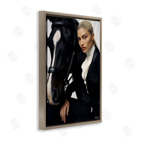 Stupell Industries RB | Fashionable Equestrian Girl Wall Art