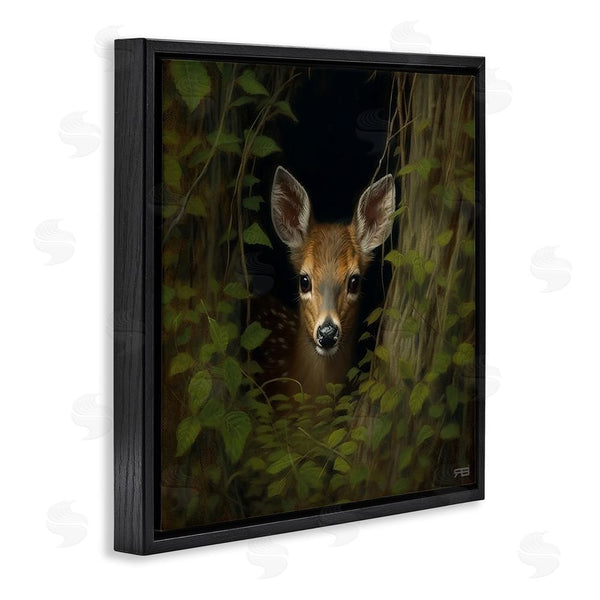 Stupell Industries RB | Fawn Peeking From Trees Wall Art